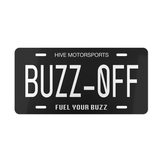 "BUZZ-OFF" License Plate